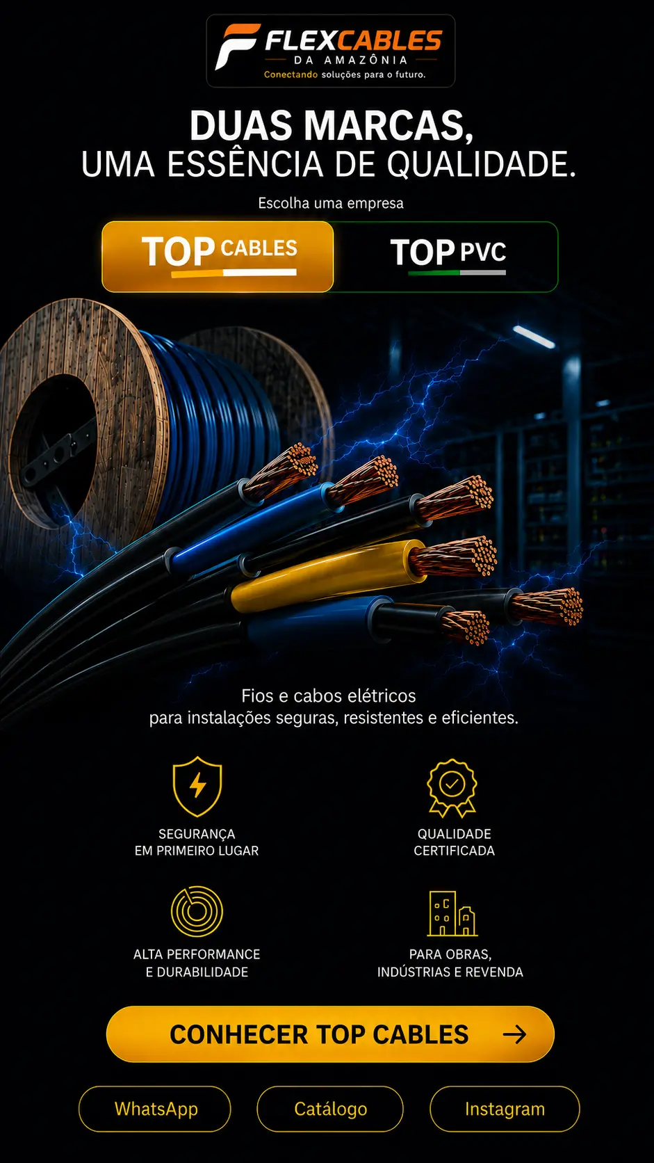Top Cables: fios e cabos elétricos